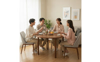 Foldable Folding Dining Table Compact Round Folding Table Small Areas Furniture Versatile for Kitchen