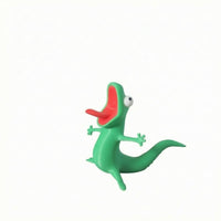 3D-Printed Reptile Pen Holder Curved Tail Reptile Pen Holder Smooth Surface