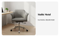 Upholstered rotate Chair Height Adjustable Upholstered Task Armchair Luxury Aesthetic Modern design for Students, Remote Workers