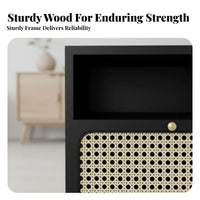 Rattan Drawer Cabinet Nordic and fashion Rattan Drawer Side Table Minimalist Design