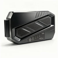 Adjustable Angle Vehicle Fan with Type-C Cable Slimline Car Ventilation Fan Universal No Battery for Commuters, Vehicles