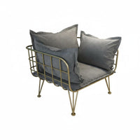 Wireframe Armchair Mechanical Design 5-Seater Configurable Sofa Light Luxury Nordic Design for Interior Designers, Leisure Space
