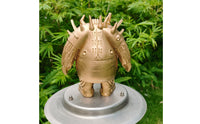 Ancient Guard Figure Textured Bronze-Look Guard Statue Detailed Knight Figurine