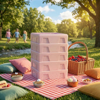 5 Pieces Expanded Polypropylene Insulated Box Molded Structure Rectangular Insulated Box Thermal Chill Carton Recessed Side