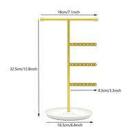 Jewelry Stand Trods Tabletop Jewelry Organizer Stand Minimalist Necklace Holder with Base for Countertop