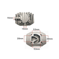 Direct Connect Air Compressor Cylinder Head Metal Body Reciprocating Compressor Head Cooling Fins Valve Plate Gasket for Repair Shop, Workshop
