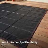 Dark Mesh Heat Insulating Cloth Reinforced Edges Shade Netting for Garden, Pool