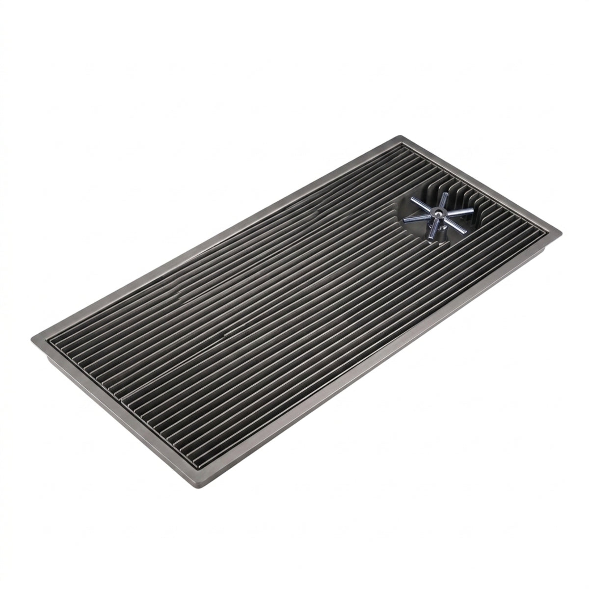 Cup Washing Drain Rack Countertop Coffee Drip Tray Rectangular Drip Tray with Drain Fitting for Baristas