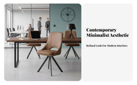 Upholstered Dining Chair Modern Minimalist aesthetic Seating Furniture Nordic Design
