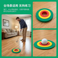 新品高尔夫三合一推杆练习圈目标圈果岭洞标硅胶圈GOLF练习用品