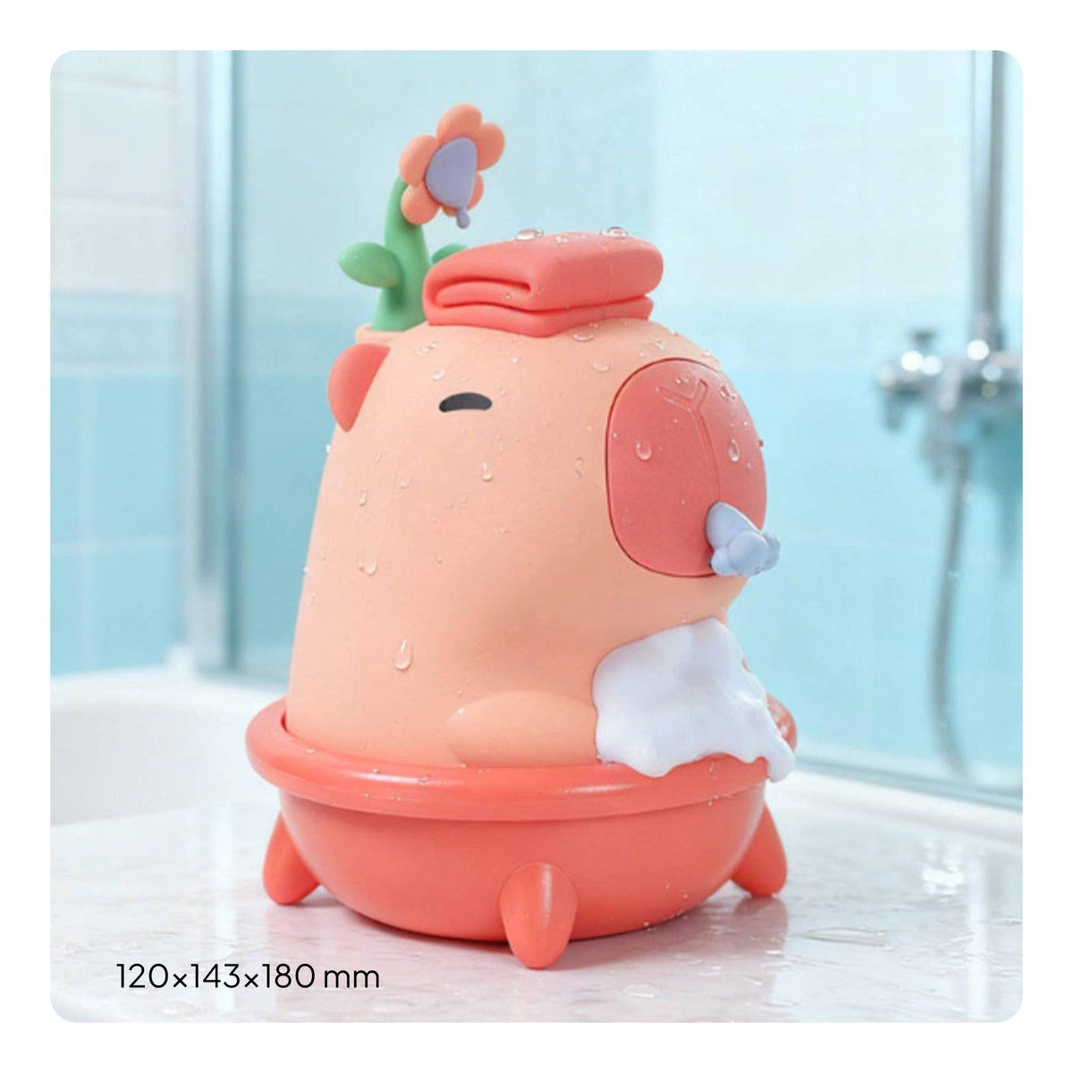 Cartoon Capybara Soap Dispenser Waterproof Automatic Foam Dispenser Adjustable