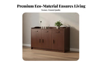 Solid Wood Core Dining Room Sideboard Multi-Functional Kitchen Buffet Hutch Ample Storage Kitchen Pantry Hutch Large Capacity for Families, Homeowners, Adults, Hallway, Entryway