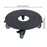 Rolling Plant Stand Lockable Casters Heavy Duty Plant Trolley 500Lbs Load Capacity Wheeled Planter Base for Gardeners, Patio, Balcony