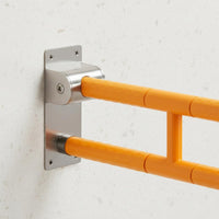 Anti-Slip Grip Handicap Toilet Bar Heavy Duty Wall Mounted Support Handle Waterproof Toilet Safety Space-Saving for Women