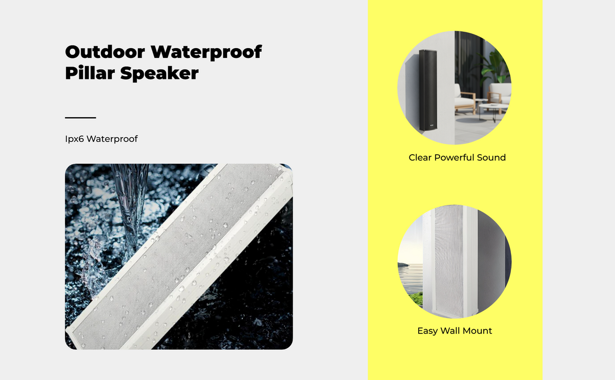 Waterproof PA outdoor wall speaker