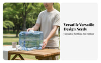 Portable Water Container with Spigot Built-in Handle Portable Water Jug with Spigot Wide Mouth Opening for Campers