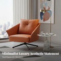 Upholstered rotating Armchair Italian design Lounge Chair Modern Design Comfortable for Interior Designers, Bedroom, Home Office
