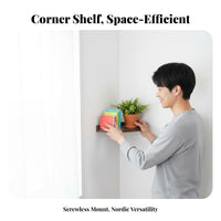 Fan-Shaped surface-mounted Shelf toolno-drill installation Fan-Shaped Corner Shelf