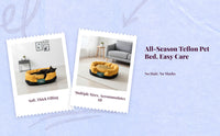 Waterproof Teflon Pet Bed, Easy Clean, All-Season Use