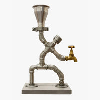 Industrial Pipe Gravity Drink Dispenser in Stainless Steel