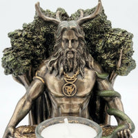 Cernunnos Tealight Holder Statue, Resin