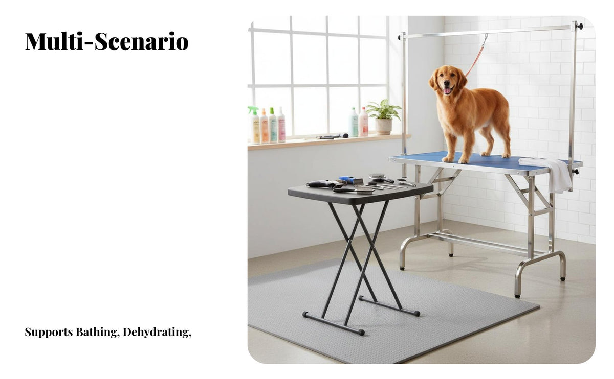 Space-Saving Grooming Table Arm with Clamp Easy Installation Pet Grooming Table Arm Rustproof for DIY Groomers