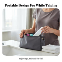 Portable Rinse container Case Breathable 2-Part Toothbrush trip container Lightweight
