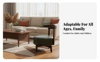 Round rotate Stool with supportrest 360° Mobility Small Seating Low silhouette Design