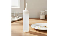 Press Bottle Reusable Condiment Press Bottle Leak-Resistant Refillable Sauce Dispenser for Restaurant, BBQ, Picnic
