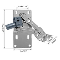 45-Degree Flip-Down Scissor Hinge with Damper for Cabinet Doors