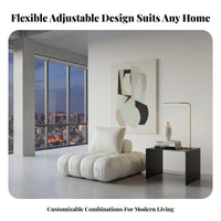 tailorableizable Combination plump Block Sofa cumulusLike Comfort sectional Couch Movable Blocks Living Room Furniture Easy Assembly for Apartment Dwellers, Design lovers, Young Adults, Lounge Area, Home media Space