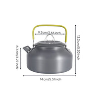 0.8 L Easy to Clean 0.8L Camping Teapot Corrosion-Resistant Camping Coffee Pot Mesh Bag Included for Hiking, Picnic, Travel