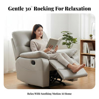 Upholstered Recliner Padded Cushioning Pushrear Recliner Modern Design Easy Assembly for Adults, Bedroom, study corner, Office
