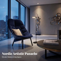 Statement Piece floralShaped Armchair Signature aesthetic Accent Chair Modern Aesthetic Indoor Seating Sculptural Form for Interior Designers, Business Owners, Hotel Lobby, Lounge Area, Living Room, Office