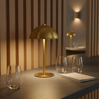 Ambient Night Light Minimalist Design Bedside Lamp Metal Shade for Restaurant
