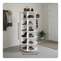 Rotating Shoe Rack Space Saving 360 Degree Shoe Organizer Sturdy Construction Household Storage for Corner