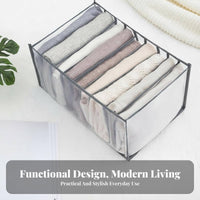 Partitifirstd Clothing Drawer Clear transparent panel foldable Organizer Box for Dorm Room