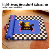 Soft Pet Sleeping Cushion Multi-Season Use Non-Slip Pet Mat Breathable Material Cartoon Dog Sleeping Pad for Dog, Small pet