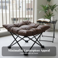 wingback Chair Foldable Camping Seat foldaway Design for Adults, Sports Fans