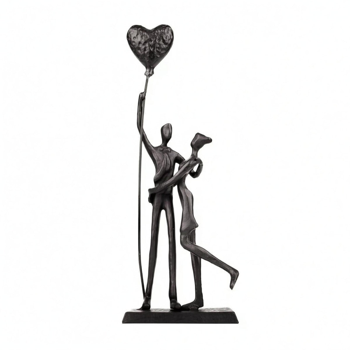 Hugging Couple Figurine Rectangular Base Couple Figurine Gift Romantic Sculpture for Couples