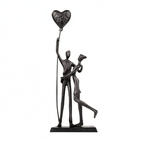 Hugging Couple Figurine Rectangular Base Couple Figurine Gift Romantic Sculpture for Couples
