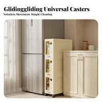 Narrow Four-tier Rolling storage space Saving Household Storage adaptable for Students