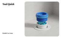 Leak-Proof Toilet Backflow Preventer Long-Lasting Universal Toilet Sealing Seal Easy Installation Drain Backflow Preventer for Homeowners, DIY Enthusiasts, Property Managers
