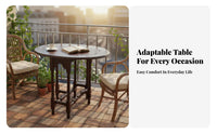 Oval fold-downpanel Table Foldable Design fold-down panel Table Vintage aesthetic Sturdy Construction for households, pairs