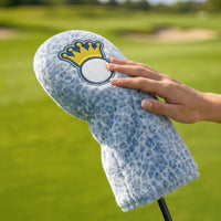 Leopard Print Golf Club Head Cover | luxurious, Golf Club Cover with Embroidery