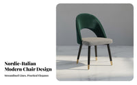 Modern Design Upholstered Shellspine Chair Minimalist design and aesthetic Seating Furniture Ergonomic rear supportrest Soft Upholstery for Interior Designers, Business Owners, Dining Room, Restaurant, Bedroom, perusing alcove