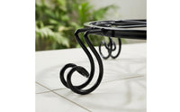 3 Pieces Wrought Iron Plant Stand Heavy Duty Metal Flower Pot Holder Rust-Proof
