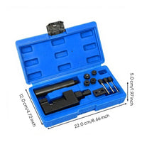 Motorcycle Chain Breaker Tool, Chain Removal & Riveting Repair Kit for Cutting, Installing, and Aligning Chains