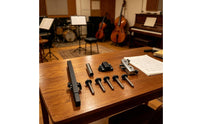 Five Slot Instrument Stand Adjustable Cowbell Holder Metal Bar Frame Musical Equipment for Percussionists, Rehearsal