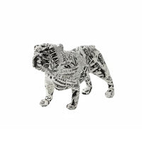 Resin Canine Figure Figurine Eye-Catching Colorful Canine Figure Statue High-Gloss Finish Artistic Dog Statue for Living Room